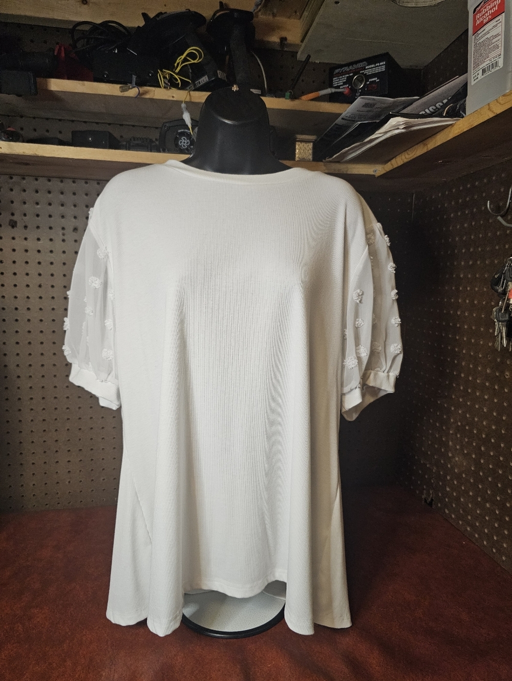 Blooming Jelly Blouse White Size XXL